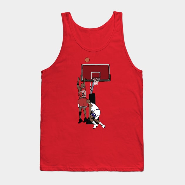 Michael Jordan The Last Shot Tank Top by rattraptees